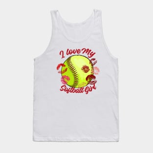 I love my Softball girl Tank Top